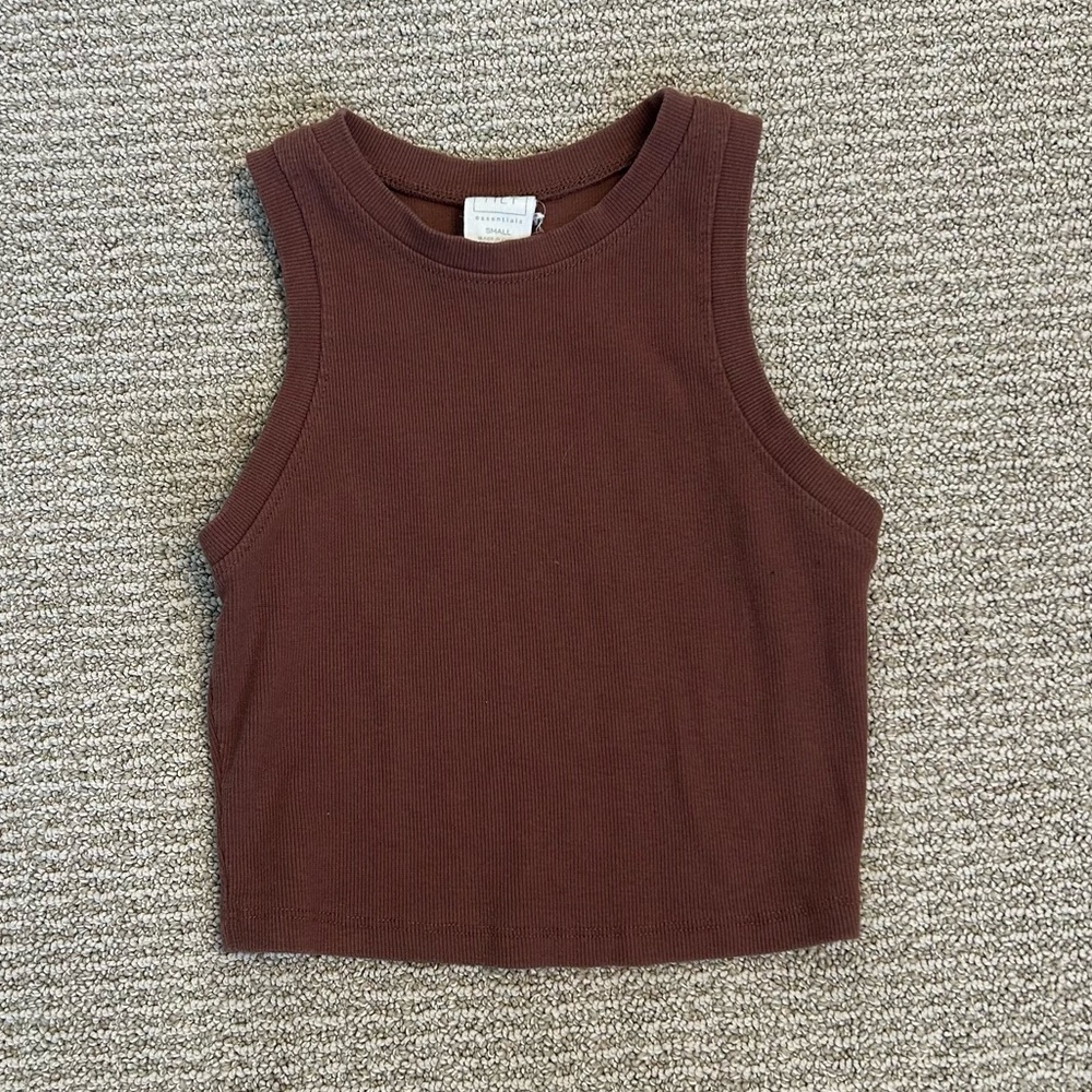 Full Tilt Ribbed cropped tank